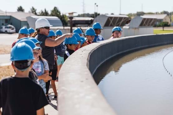 An outdoor tour at Watershed